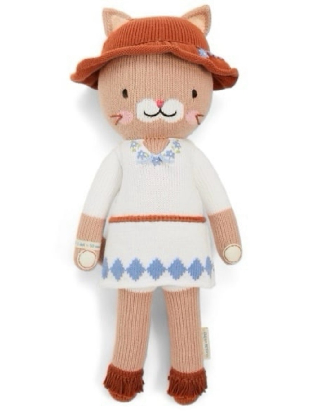 NWT CUDDLE+KIND Chelsea The Cat Knit Doll 13”